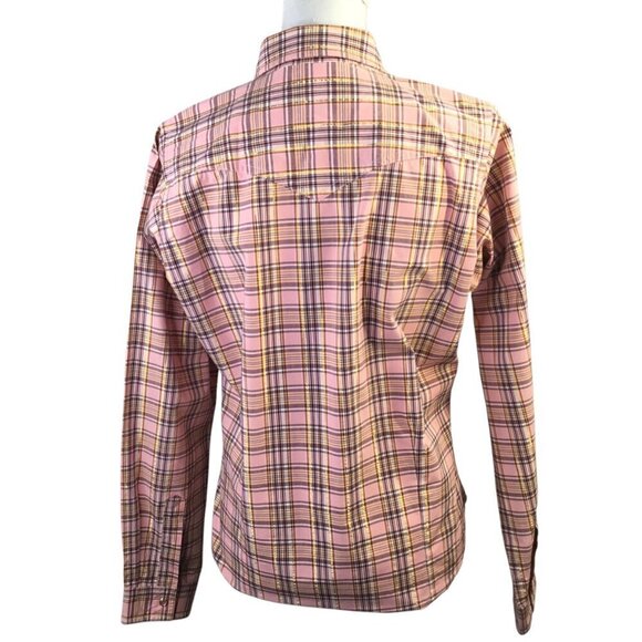 Twenty X 20X Tailored Fit Western Pearl Snap Shirt Blouse Top Metallic Size M/10 - Picture 6 of 9